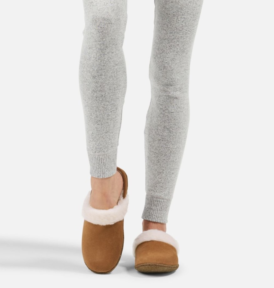 Sorel Belgique Chausson Nakiska Slide Ii Femme Camel Marron-naturel