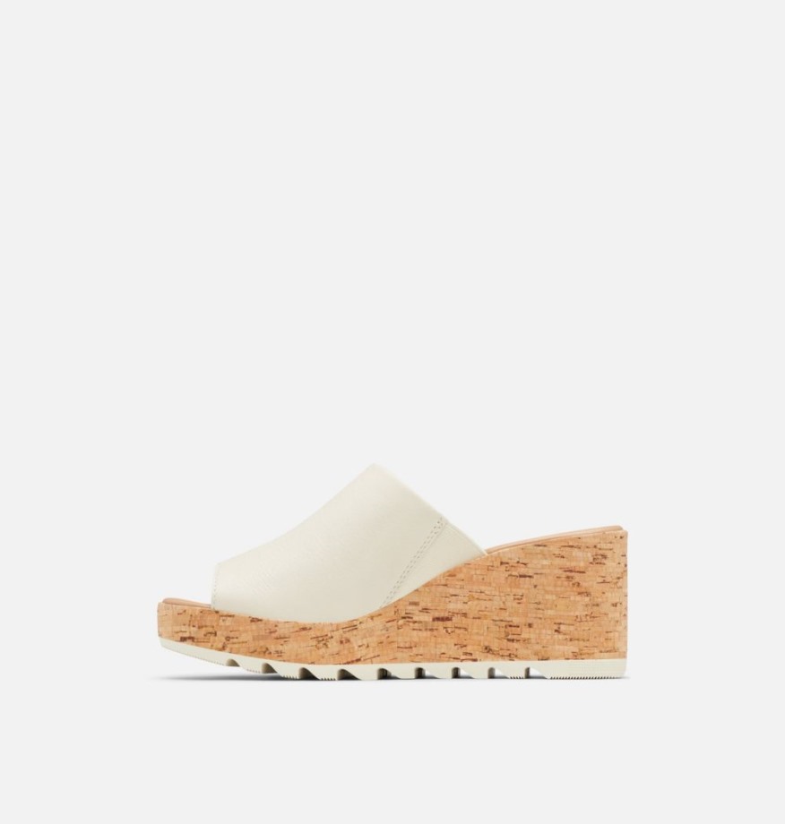 Sandale Cameron Compensée Femme Sorel Belgique Noir Craie