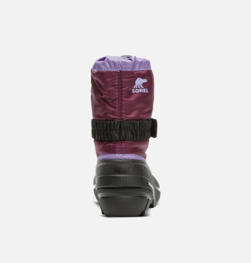 Dahlia-paisley Violet Botte Flurry Pour Enfant Sorel Belgique Violet