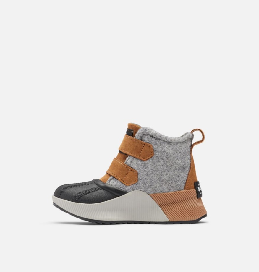 Camel Marron-noir Sorel Belgique Bottes Out N About Classic Pour Enfant