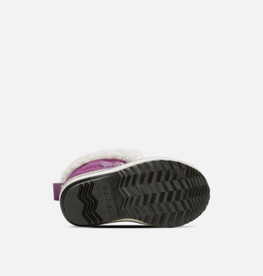 Wild Iris-dark Plum Sorel Belgique Bottes En Nylon Yoot Pac Pour Enfants