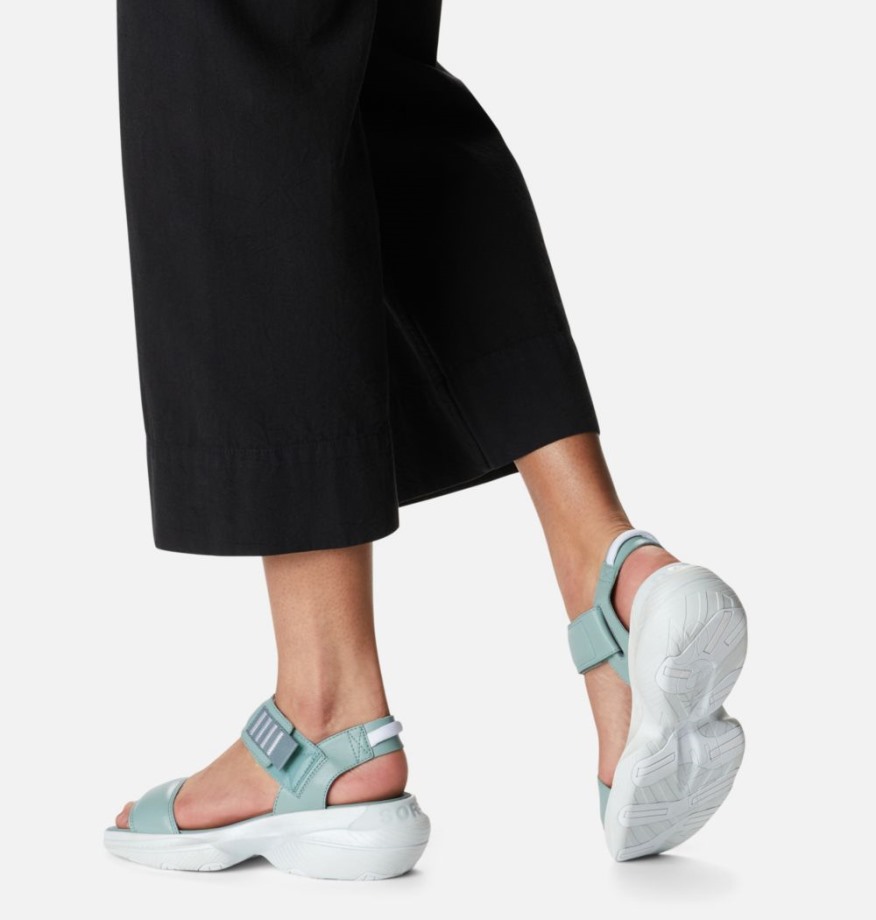 Bleu-bleu écrasé Sorel Belgique Explorer Blitz Stride Sandale Pour Femme