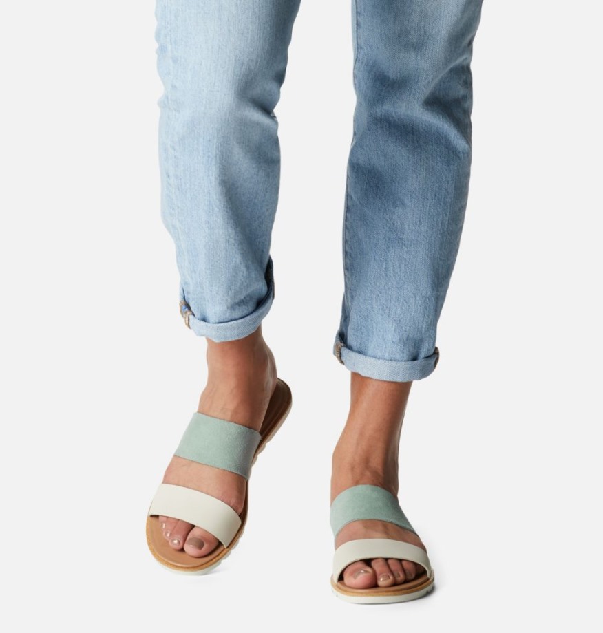 Sandale à Enfiler Ella Ii Pour Femmes De Sorel Belgique Bleu Craie écrasée