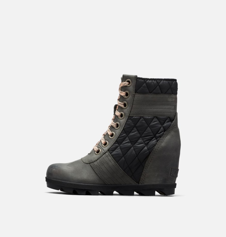 Sorel Belgique Bottines Compensées Lexie Ardoise Foncée Pour Femme