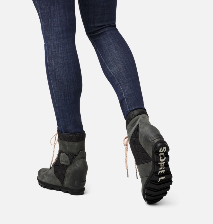 Sorel Belgique Bottines Compensées Lexie Ardoise Foncée Pour Femme
