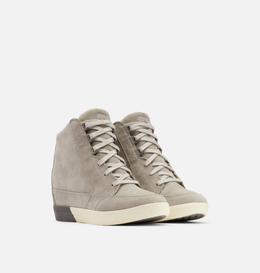 Sorel Belgique Dove-quarry Bottines Compensées Out 'n About Pour Femmes