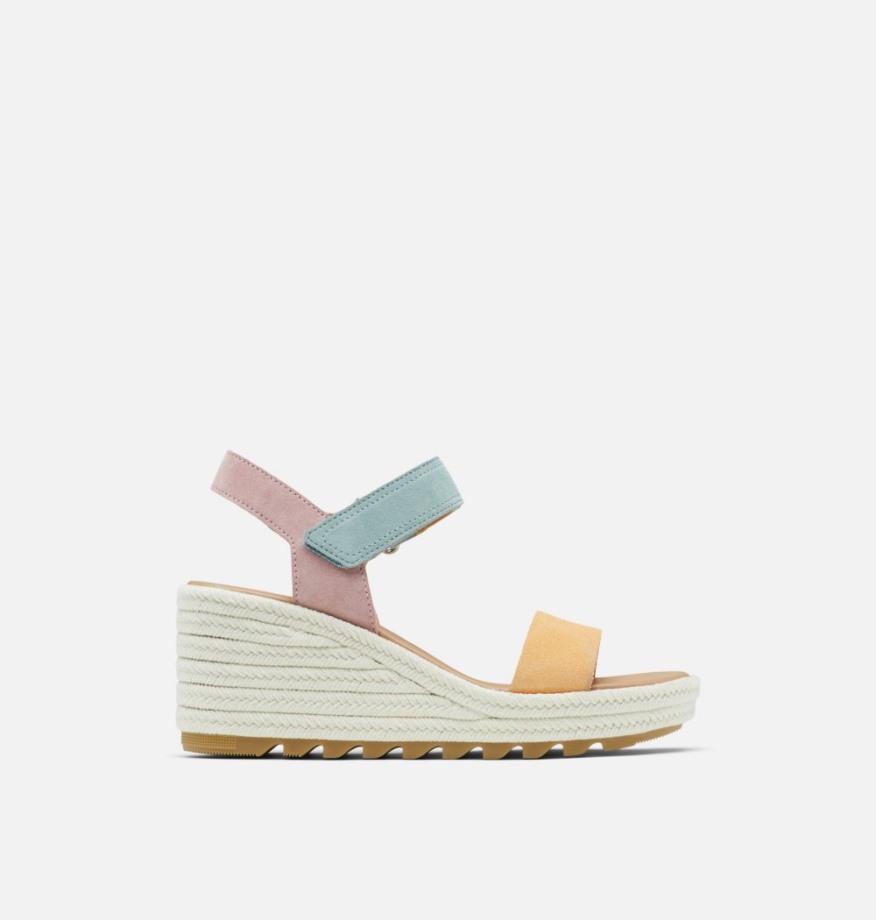 Sandale Compensée Cameron Femme Sel De Mer éclat Délavé Sorel Belgique