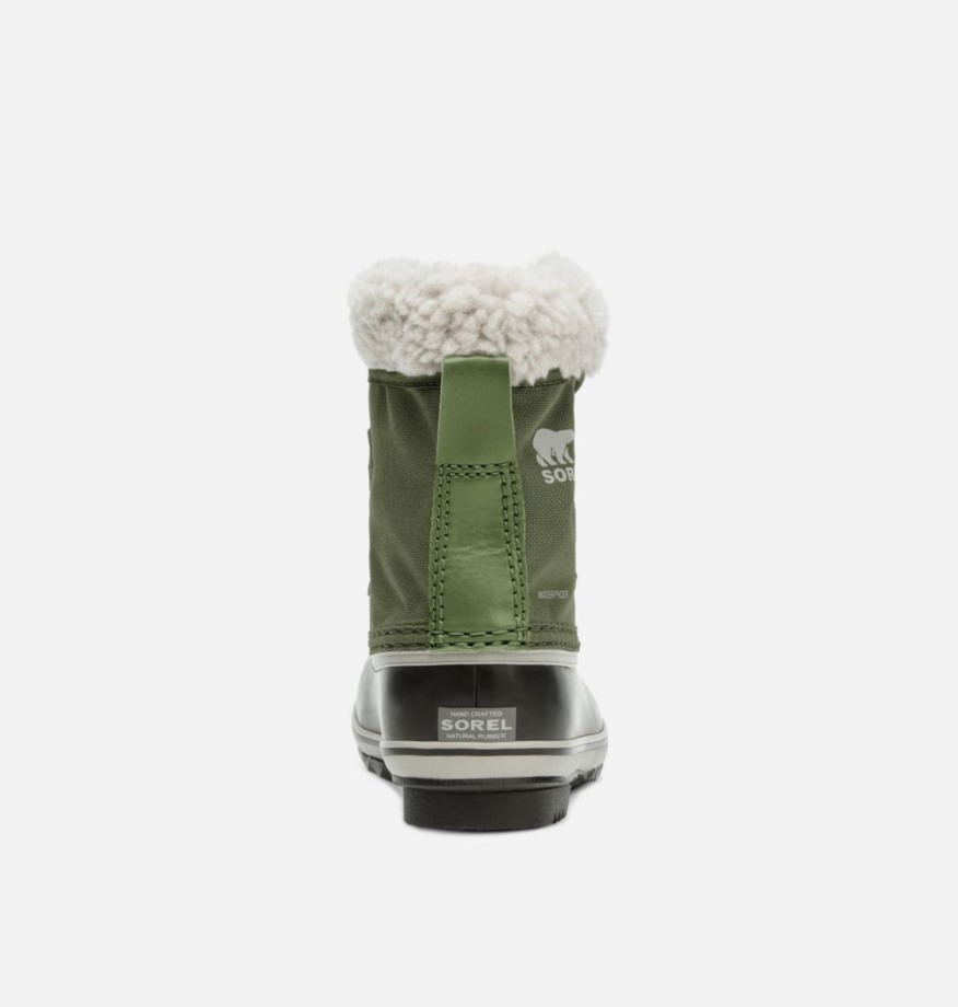 Sorel Belgique Botte En Nylon Yoot Pac Pour Enfant Vert