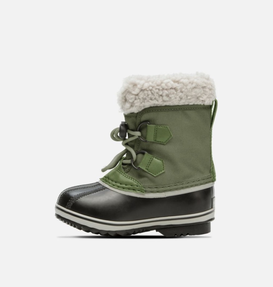 Sorel Belgique Botte En Nylon Yoot Pac Pour Enfant Vert