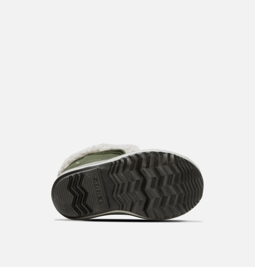 Sorel Belgique Botte En Nylon Yoot Pac Pour Enfant Vert