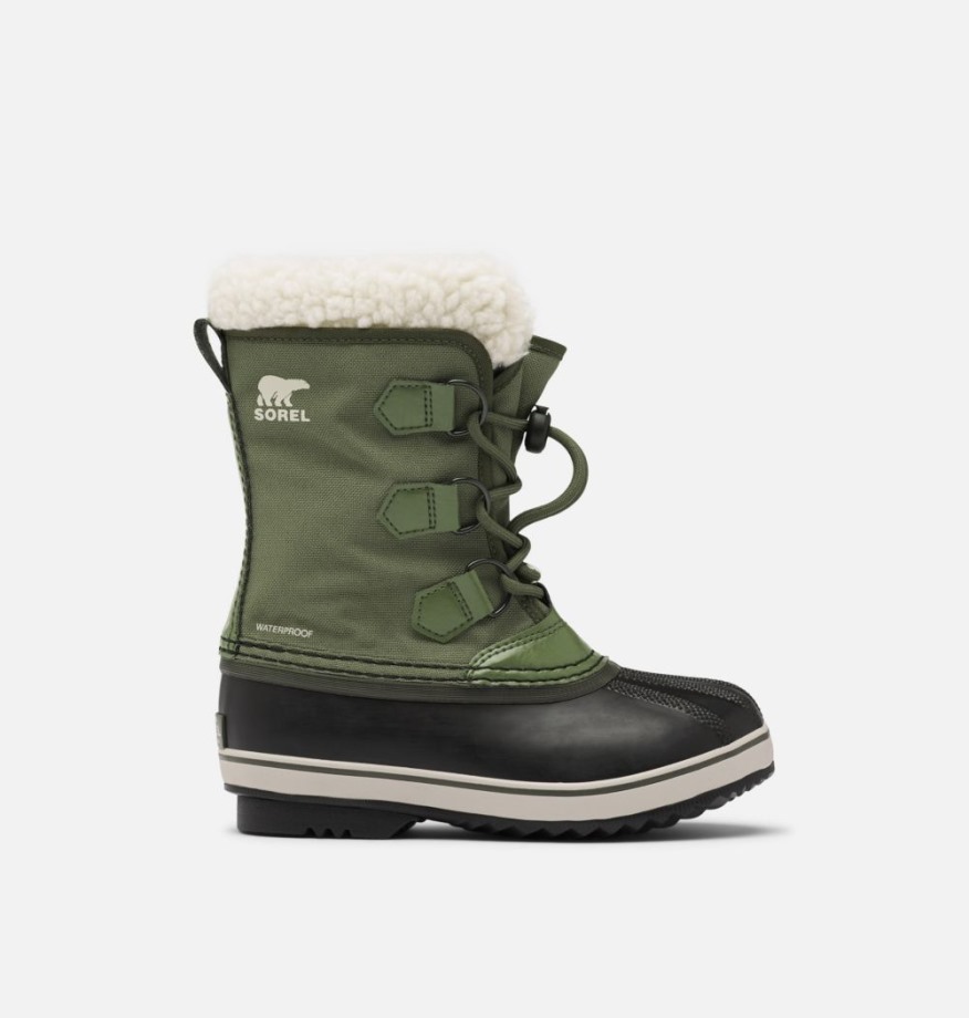 Sorel Belgique Randonneur Vert Jeunesse Yoot Pac Botte En Nylon