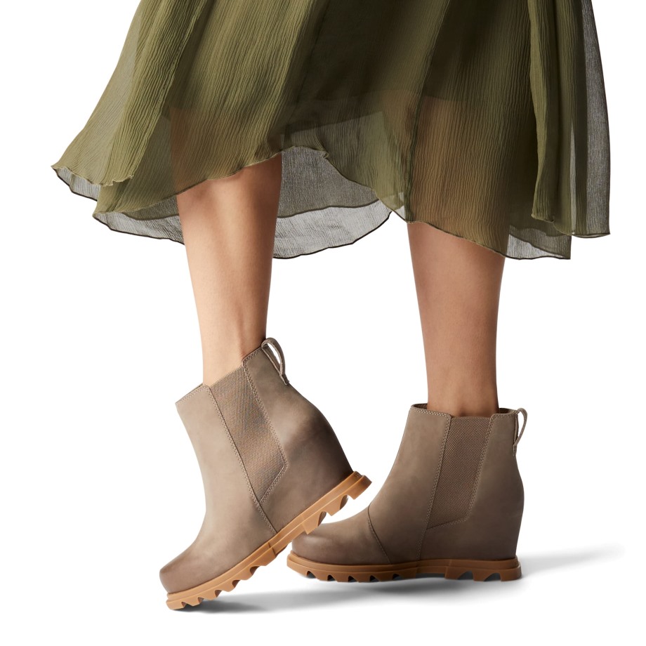 Sorel Belgium Kaki II-Noir Joan Of Arctic Wedge II Chelsea Boot Pour Femme