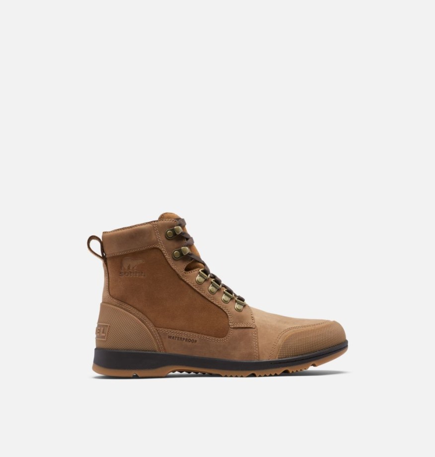 Elk-blackened Brown Sorel Belgique Ankeny Ii Mid Botte Imperméable Pour Homme