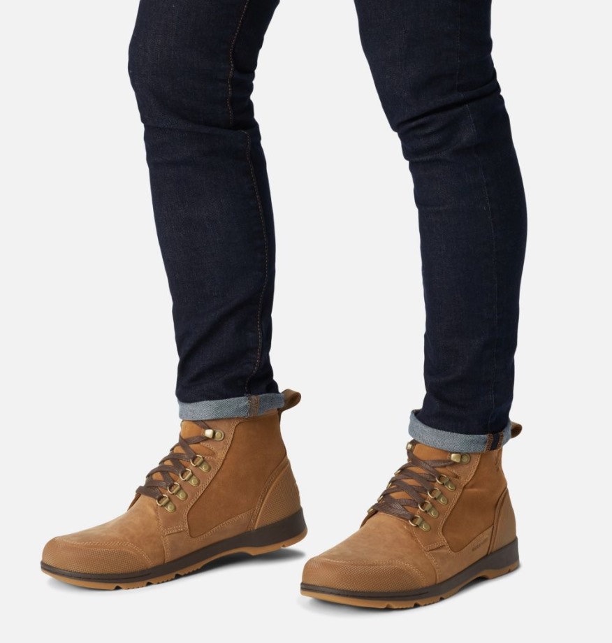 Elk-blackened Brown Sorel Belgique Ankeny Ii Mid Botte Imperméable Pour Homme