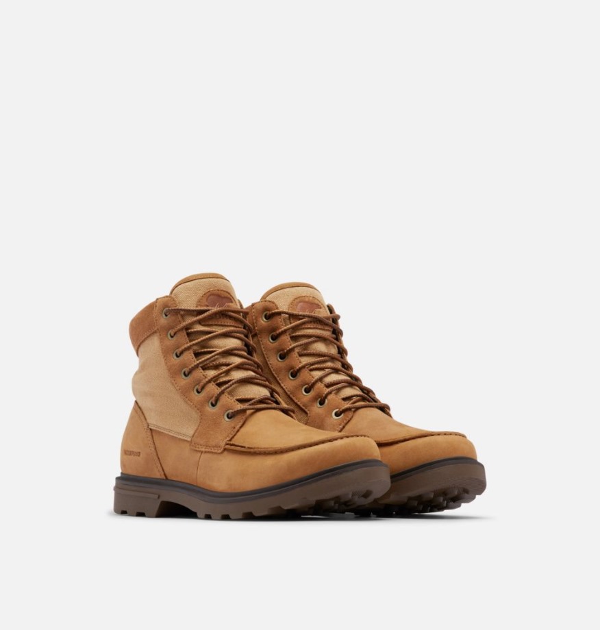 Camel Brown-umber Sorel Belgique Botte Carson Moc Homme