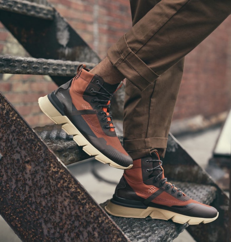 Dark Amber-Buffalo Sorel Belgique Baskets Mi-hautes Kinetic Rush Pour Homme