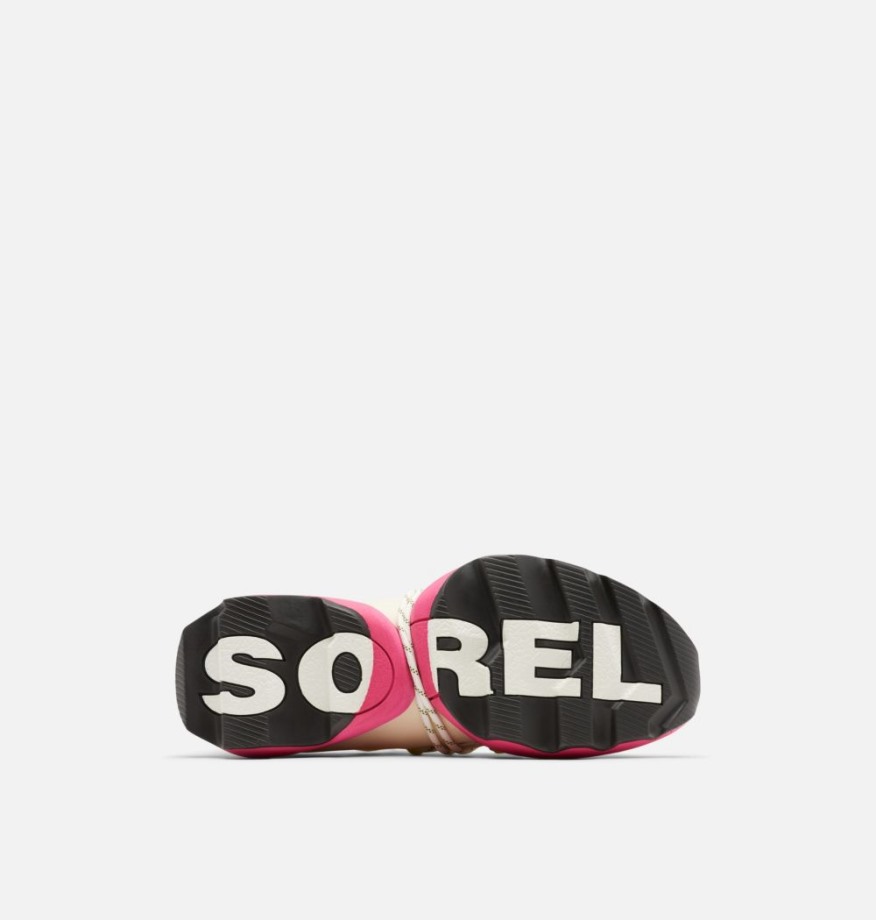 Sorel Belgique Baskets à Lacets à Impact Cinétique Rose Cactus Naturel Pour Femmes
