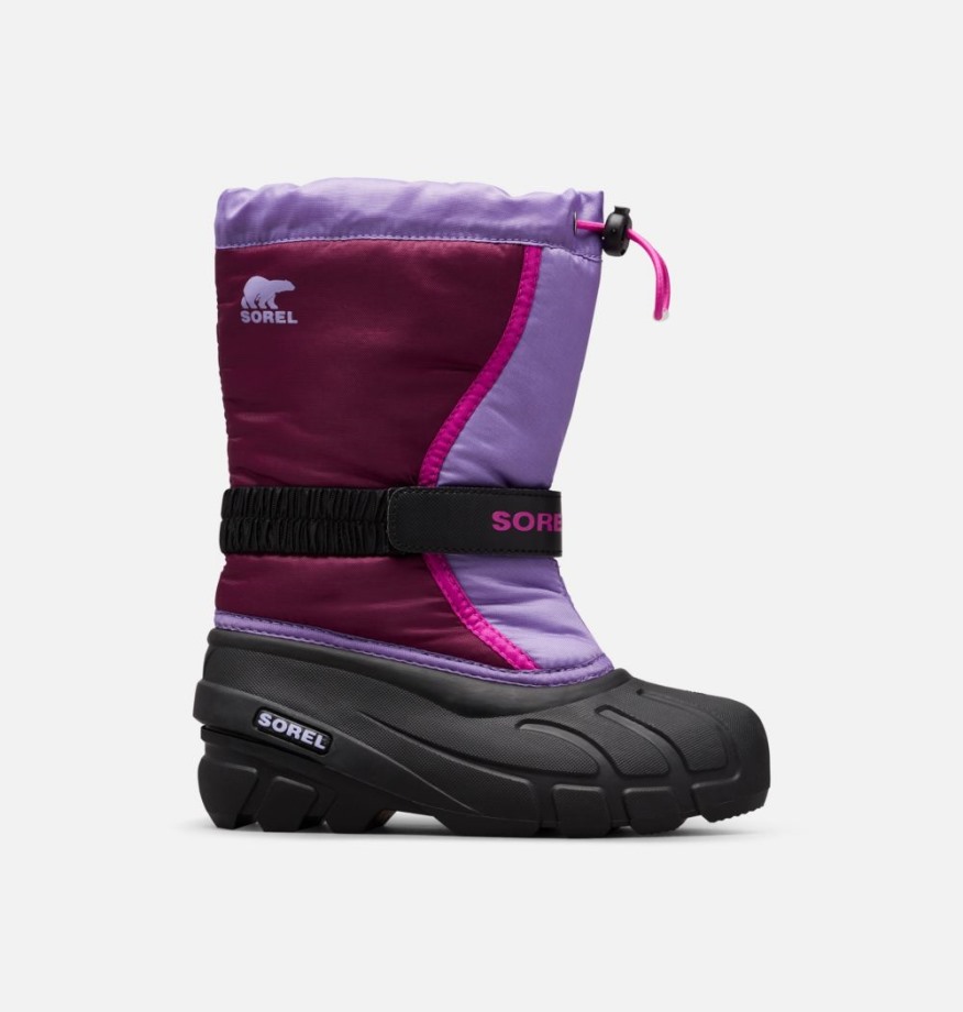 Sorel Belgique Botte Jeunesse Flurry Violet Dahlia-paisley Violet