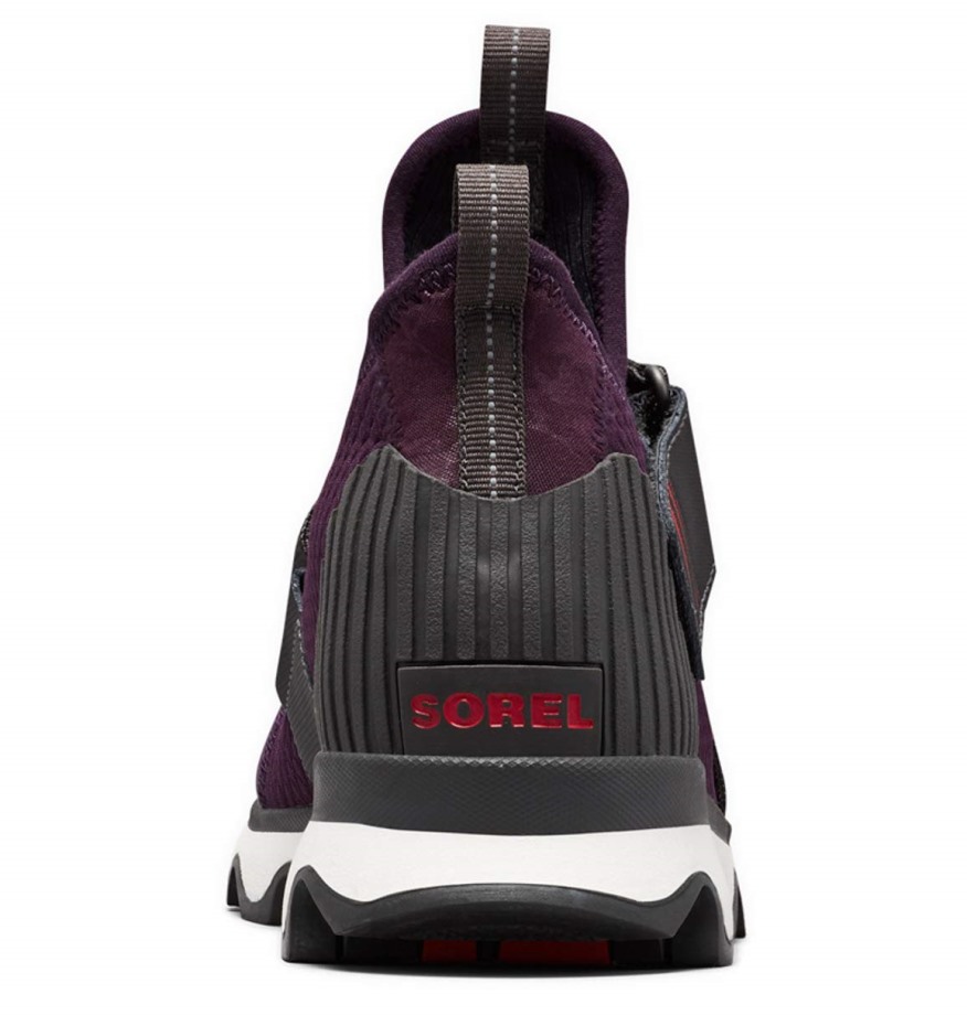 Sorel Belgium Baskets Kinetic Sneaker Pour Femme Violet Foncé Prune