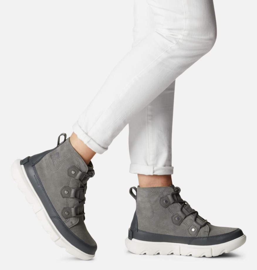 Sorel Belgique Quarry-sea Salt Explorer Ii Joan Short Femme