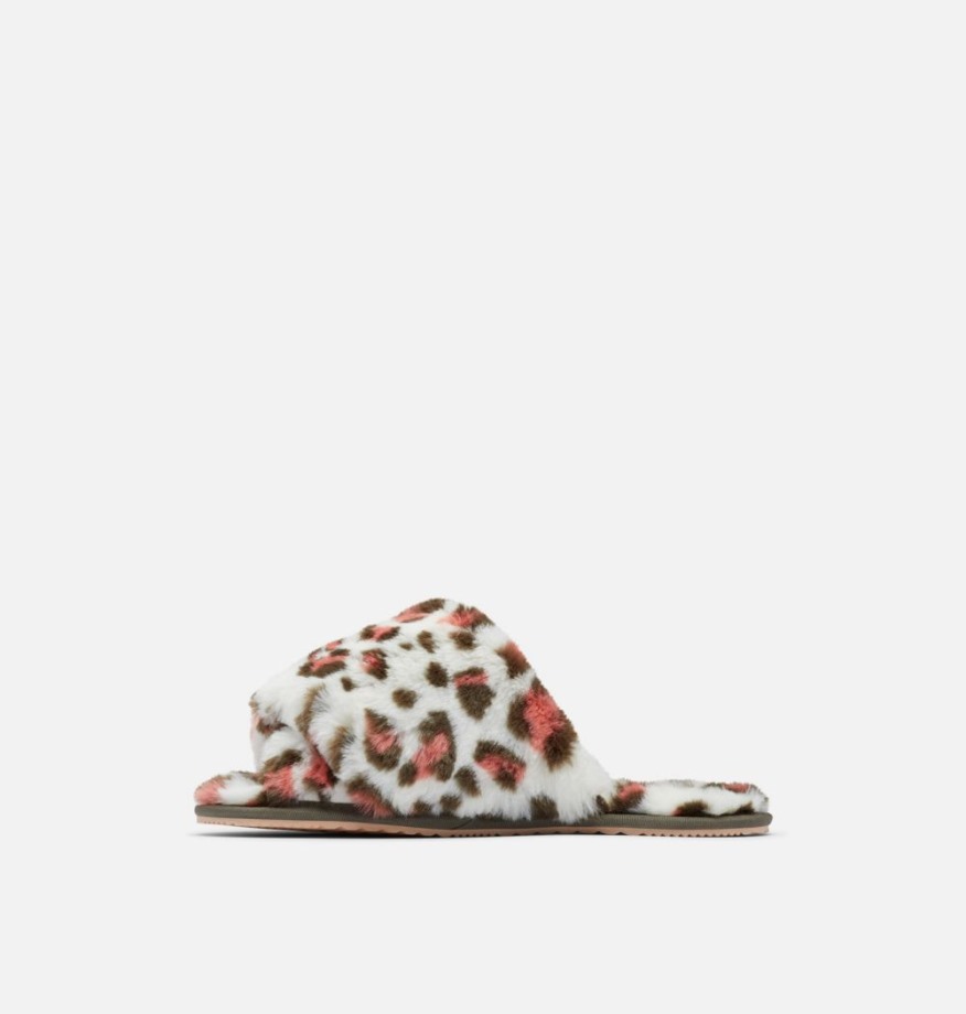 Sorel Belgique Pantoufle Femme Go Mail Run Sea Salt-stone Vert