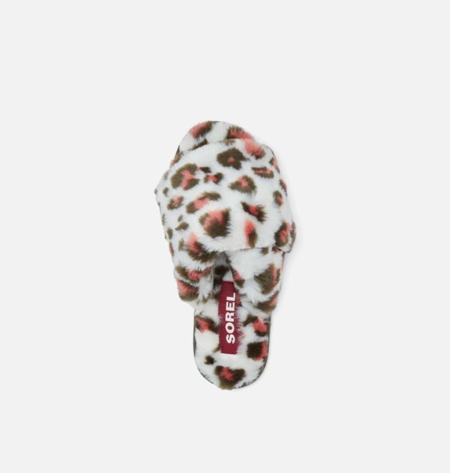 Sorel Belgique Pantoufle Femme Go Mail Run Sea Salt-stone Vert