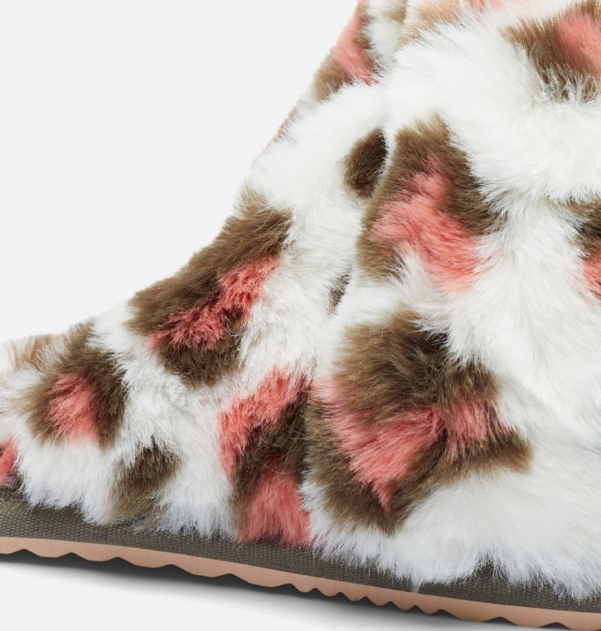 Sorel Belgique Pantoufle Femme Go Mail Run Sea Salt-stone Vert