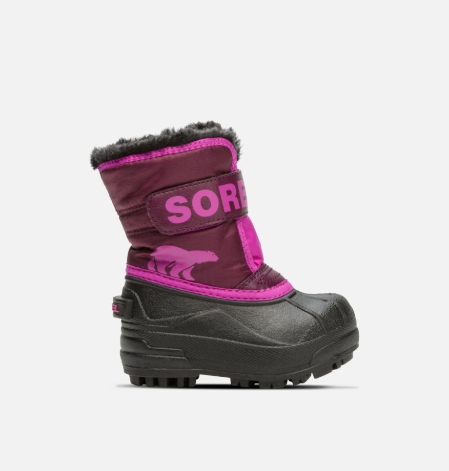 Violet Dahlia-groovy Rose Sorel Belgique Tout-petit Snow Commander Sorel Bottes