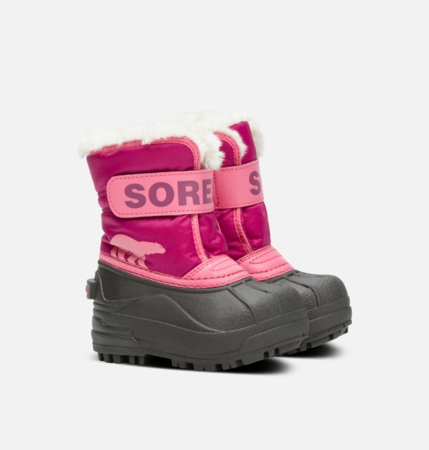 Sorel Belgique Tropic Pink-deep Blush Tout-petit Snow Commander Boot