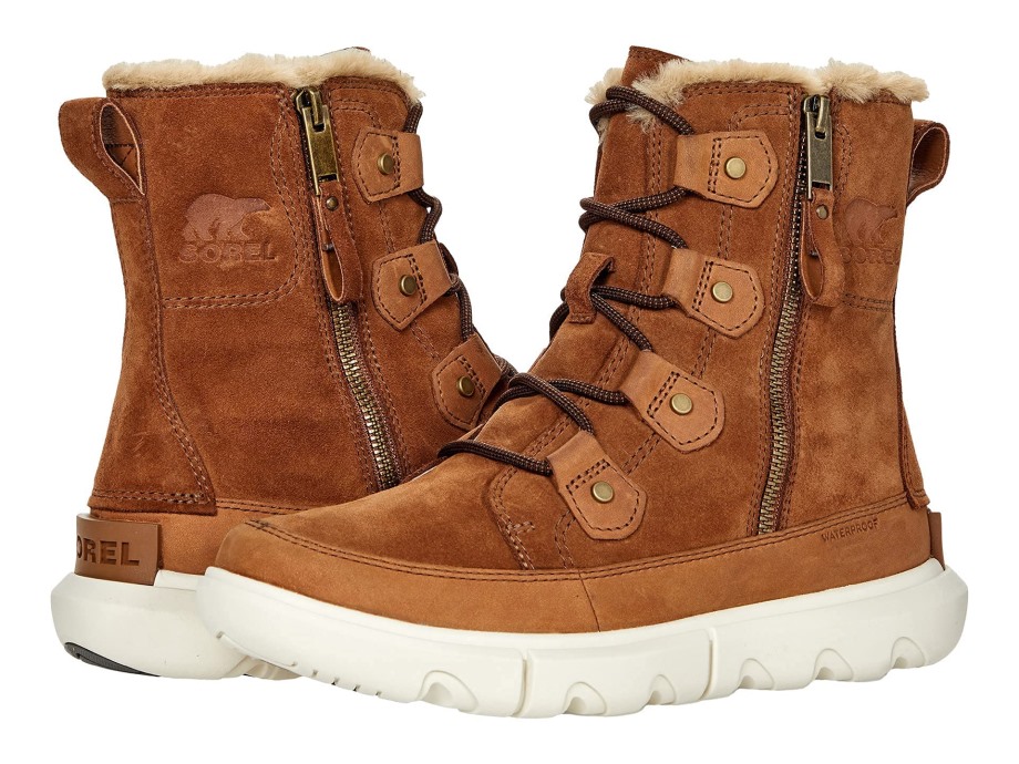Sorel Belgique Velours Fauve Explorer Ii Joan Double Zip étanche