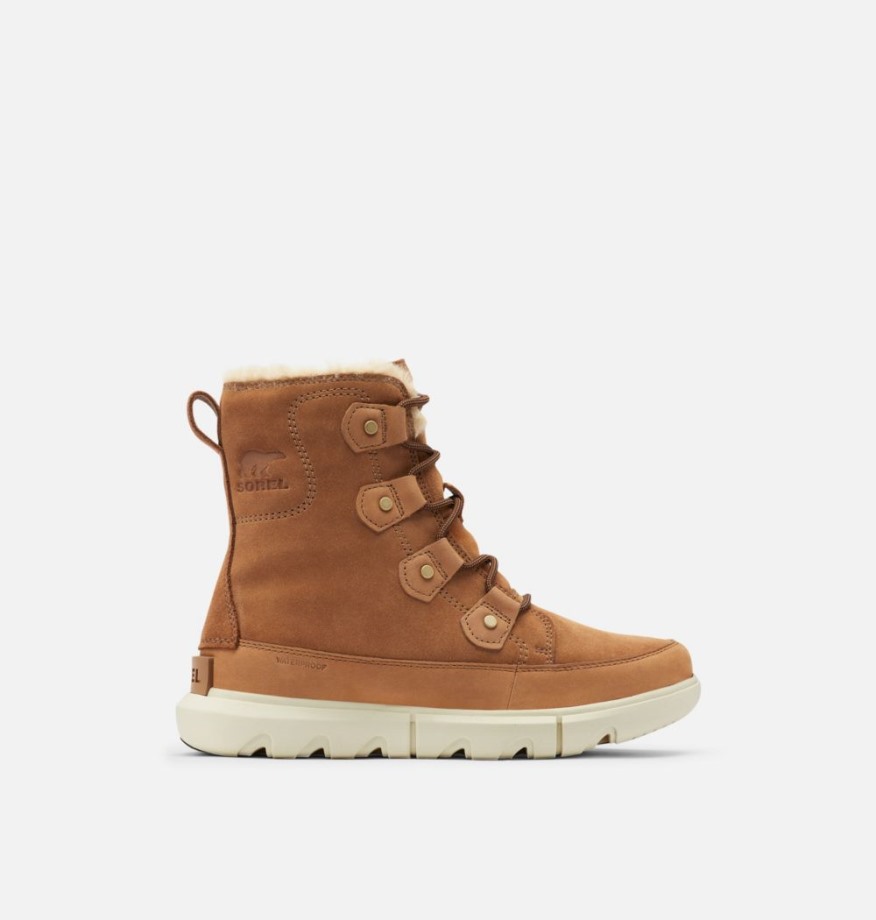 Sorel Belgique Velvet Tan-Fawn Pour Femme Explorer II Joan Boot