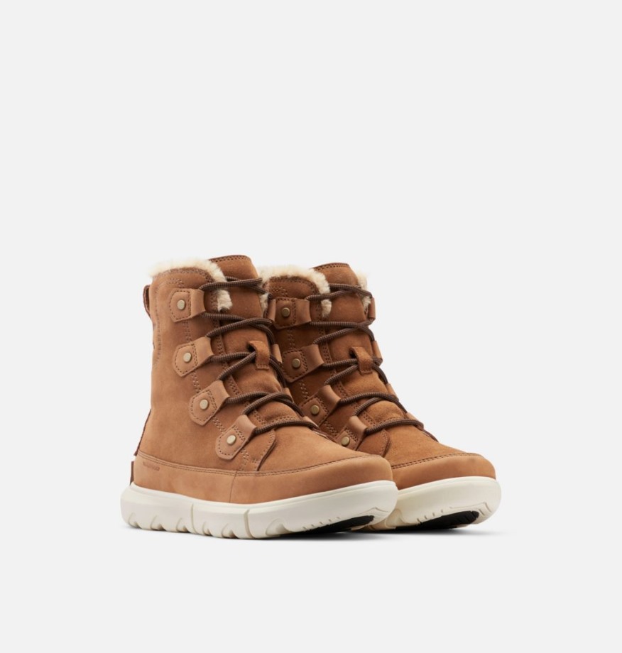 Sorel Belgique Explorer Ii Joan Botte D'hiver Velours Tan-fauve