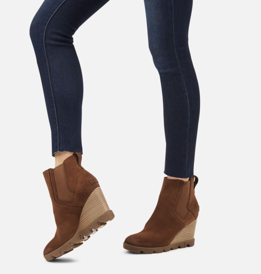 Sorel Belgium Velvet Tan Bottine Joan Uptown Chelsea Pour Femme