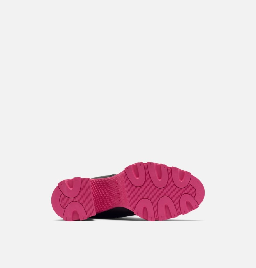 Bottines Chelsea Talon Brex Femme Noir-cactus Rose Sorel Belgique