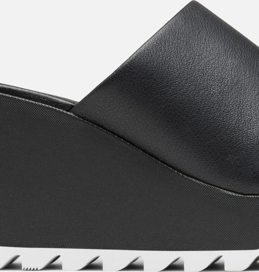 Sorel Belgique Sandale Cameron Compensée Femme Noir-blanc