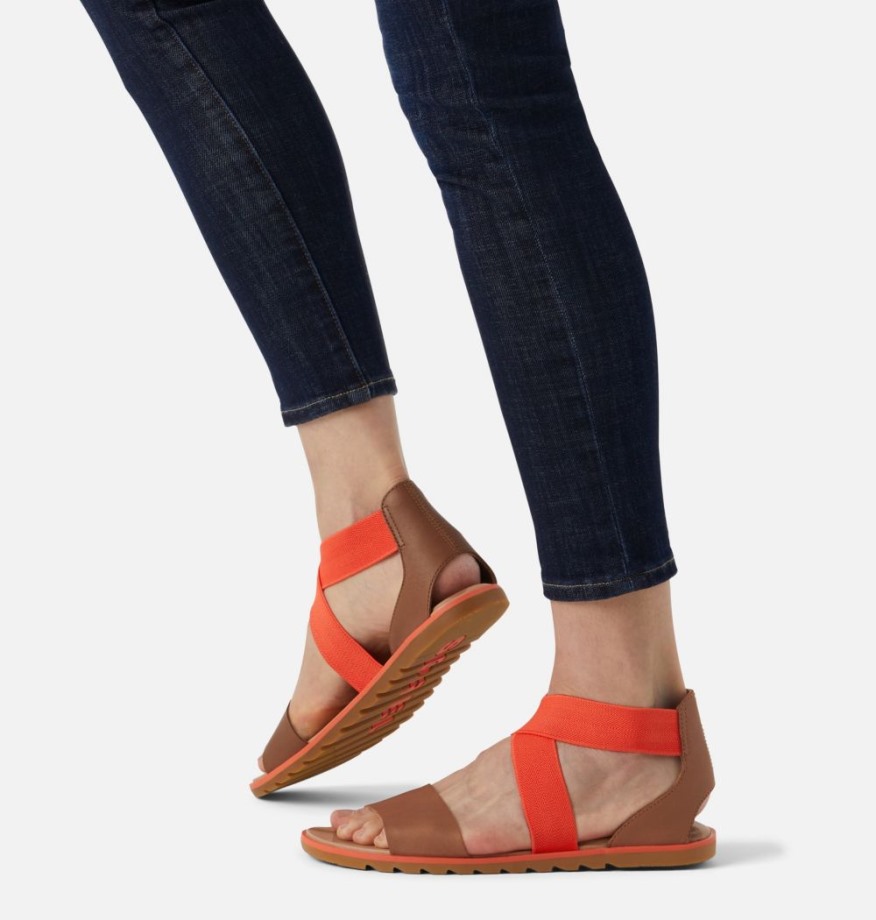 Sorel Belgique Sandale Ella Ii Femme Rouge Signal