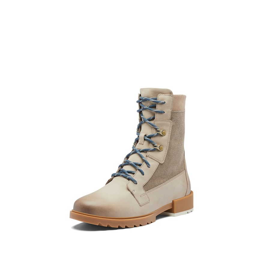 Bottines à Lacets Emelie Pour Femme Mousse Foncée-noir Sorel Belgique