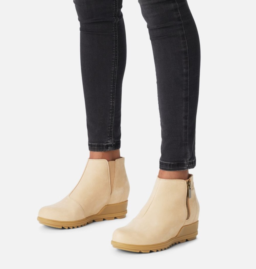 Evie Zip Wedge Bootie Femme Canoë-feuille De Laurier Sorel Belgique