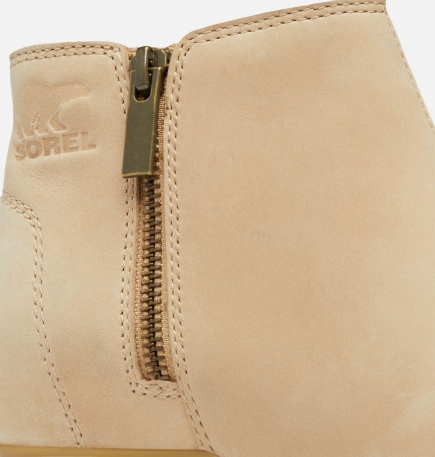 Evie Zip Wedge Bootie Femme Canoë-feuille De Laurier Sorel Belgique