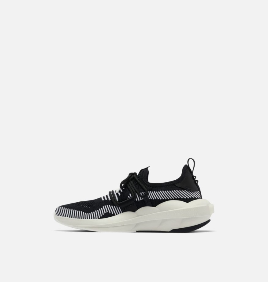 Sorel Belgique Explorer Defy Baskets Basses Pour Femmes Noir-blanc