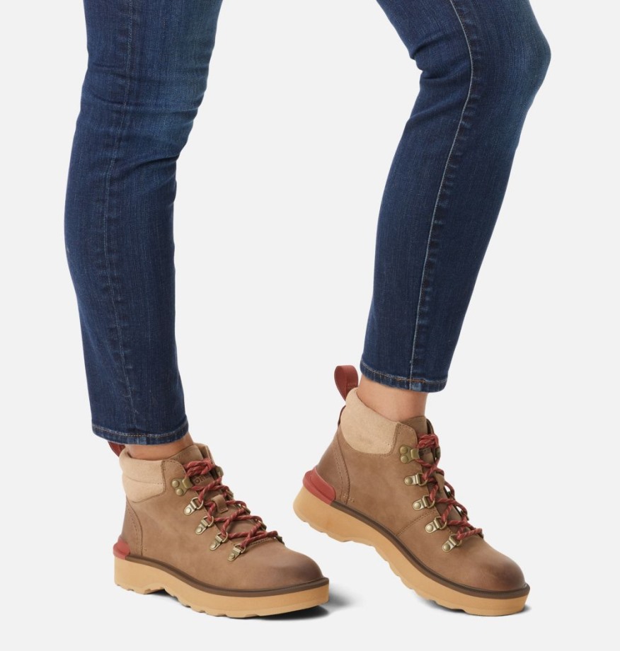 Umber-tawny Buff Sorel Belgique Bottillons De Randonnée Hi-line Pour Femmes
