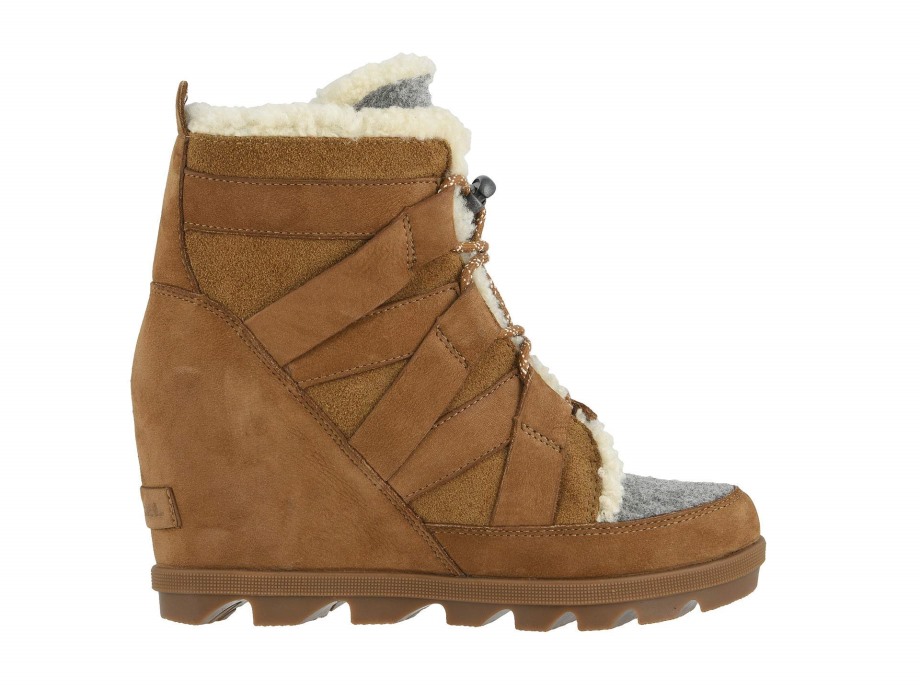 Joan Of Arctic Wedge Ii Chaussure De Marche Confortable Pour Femme Marron Camel Sorel Belgique