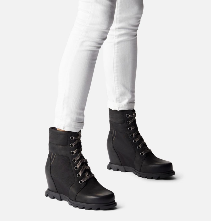 Femme Joan Of Arctic Wedge Iii Lexie Bootie Black-jet Sorel Belgique