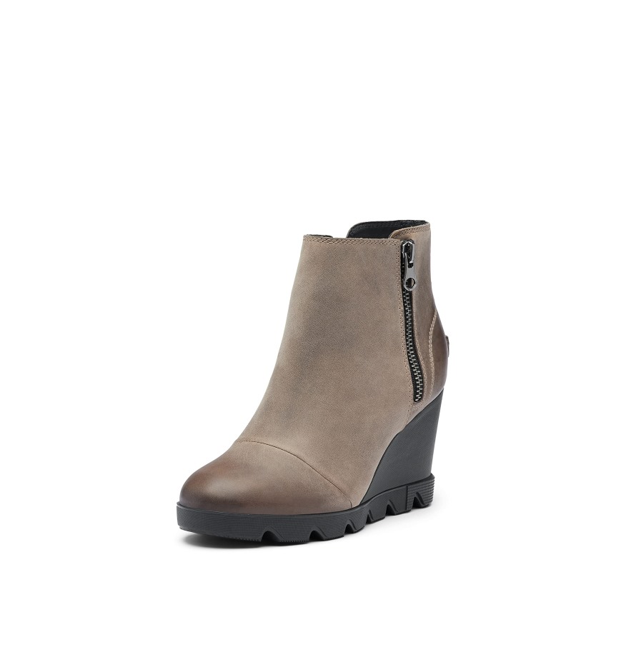 Joan Uptown Zip Bootie Femme Omega Taupe-craie Sorel Belgique