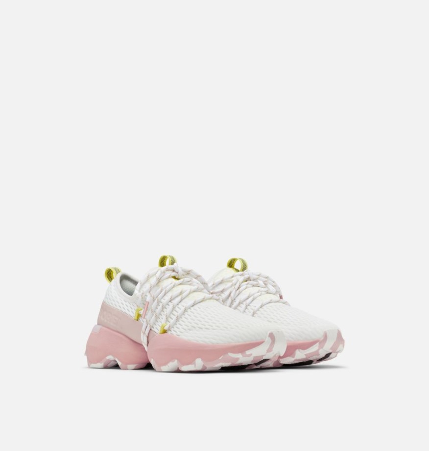 Baskets Femme Kinetic Impact Lace Blanc Gomme Rose Sorel Belgique