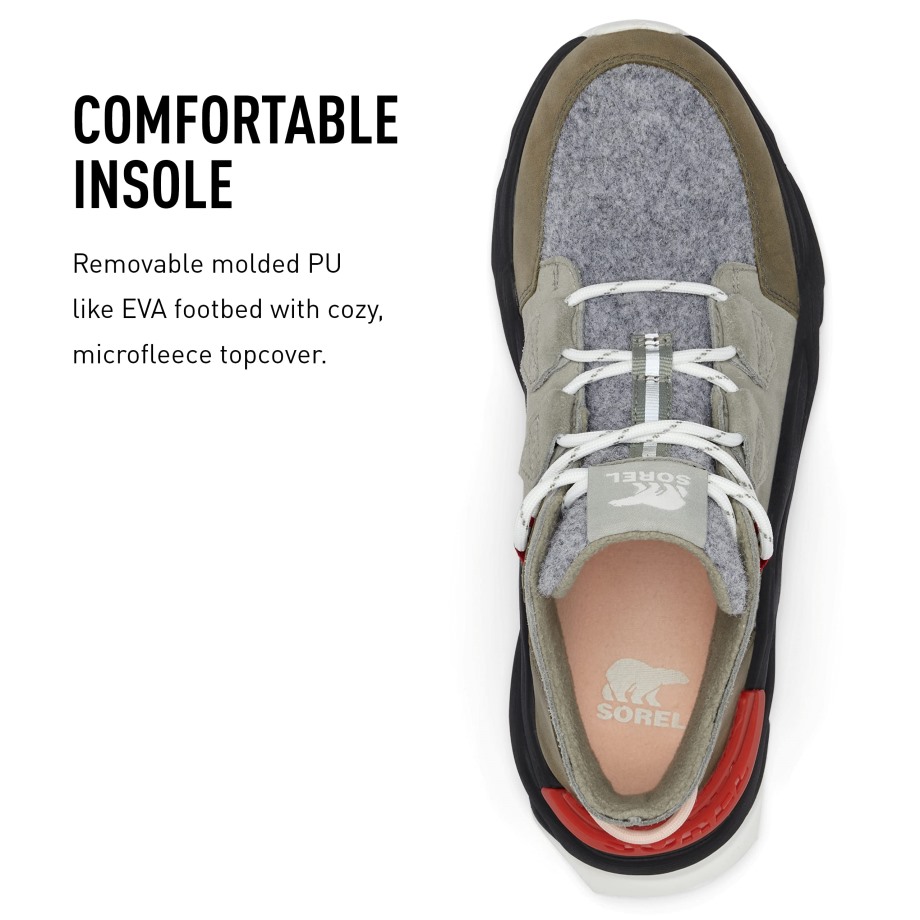 Botte Caribou Kinetic Rngd Femme Cuir Imperméable Hiver Sorel Bottes Gris Vert Toundra Alpine Sorel Belgique