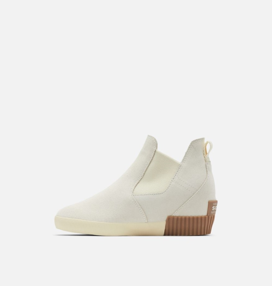 Sorel Belgique Chaussures Compensées Out 'n About à Enfiler Pour Femme Naturel Tan Blanc