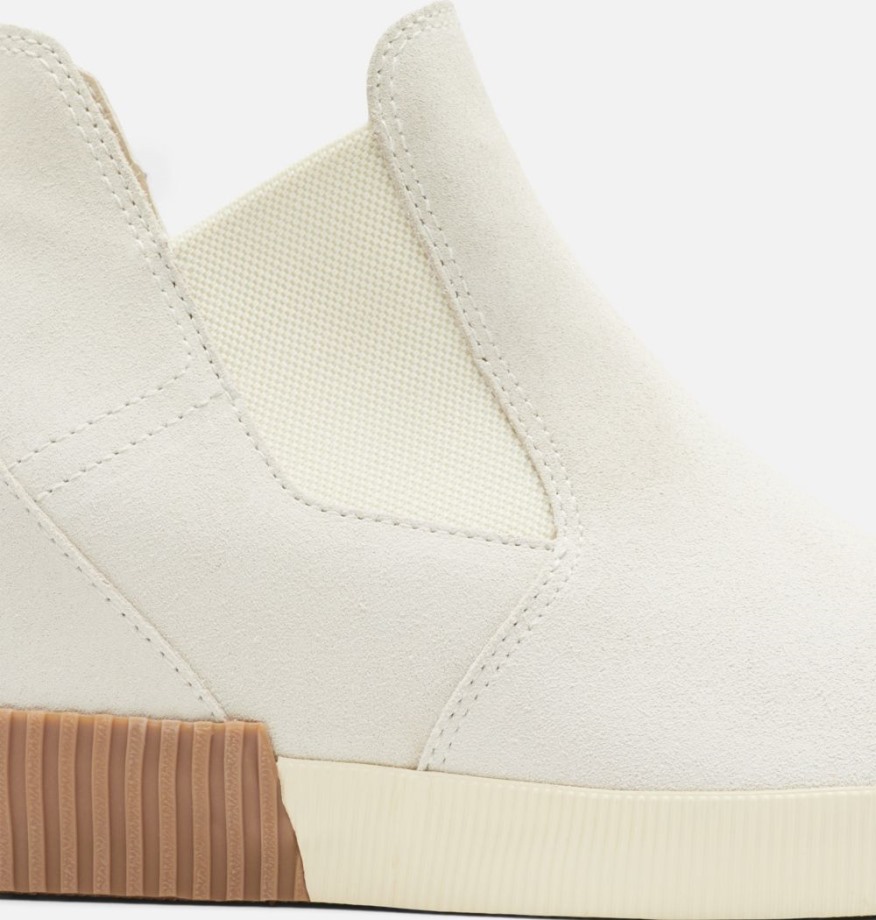 Sorel Belgique Chaussures Compensées Out 'n About à Enfiler Pour Femme Naturel Tan Blanc