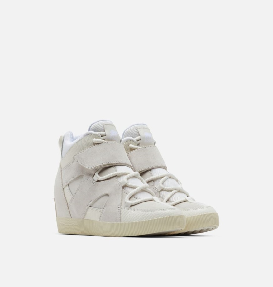 Bottines Compensées Out N About Sport Femme White-sea Salt Sorel Belgique