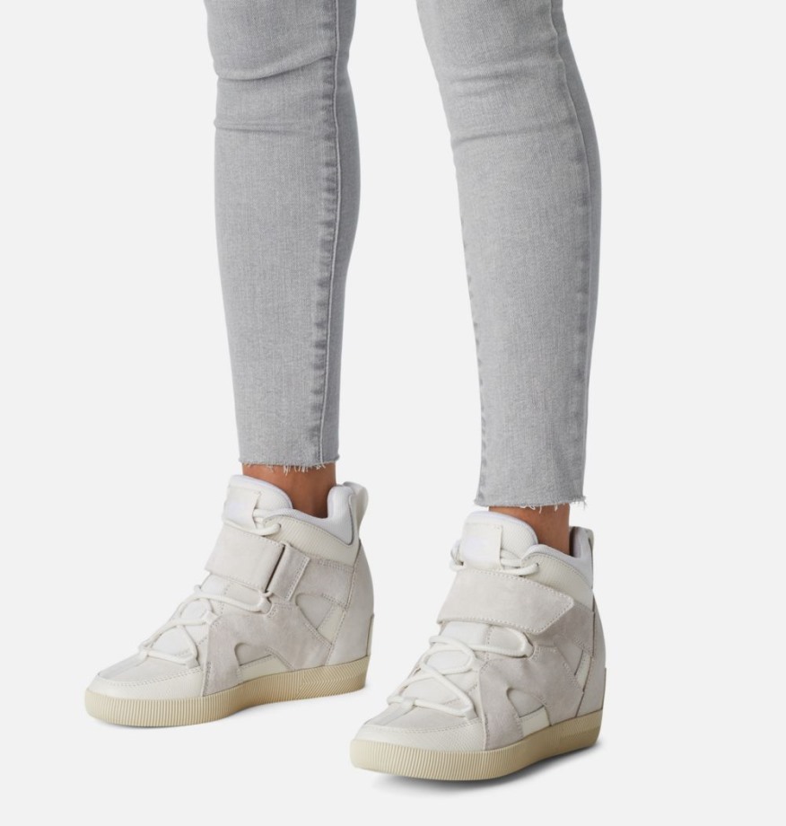 Bottines Compensées Out N About Sport Femme White-sea Salt Sorel Belgique